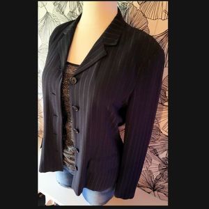 SPORTMAX Vintage Blazer | 5 Button | Black & PinStripes | Women's | Size…